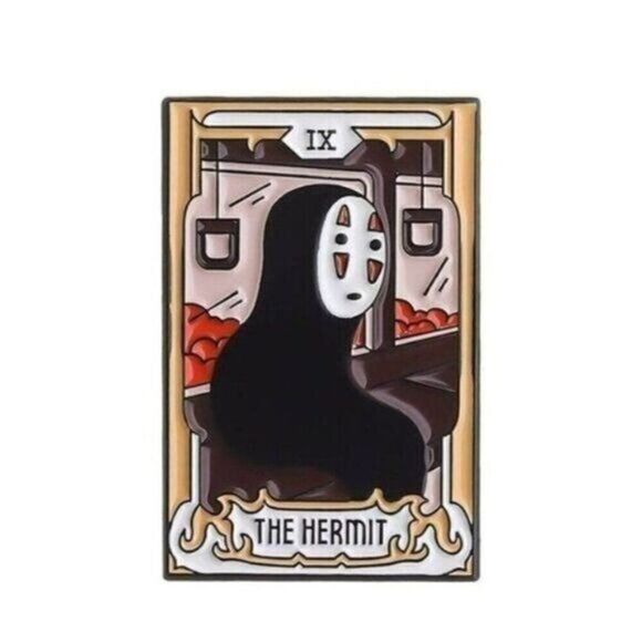 3/20 Spirited Away The Hermit Tarot Card Enamel Pin - Picture 1 of 1